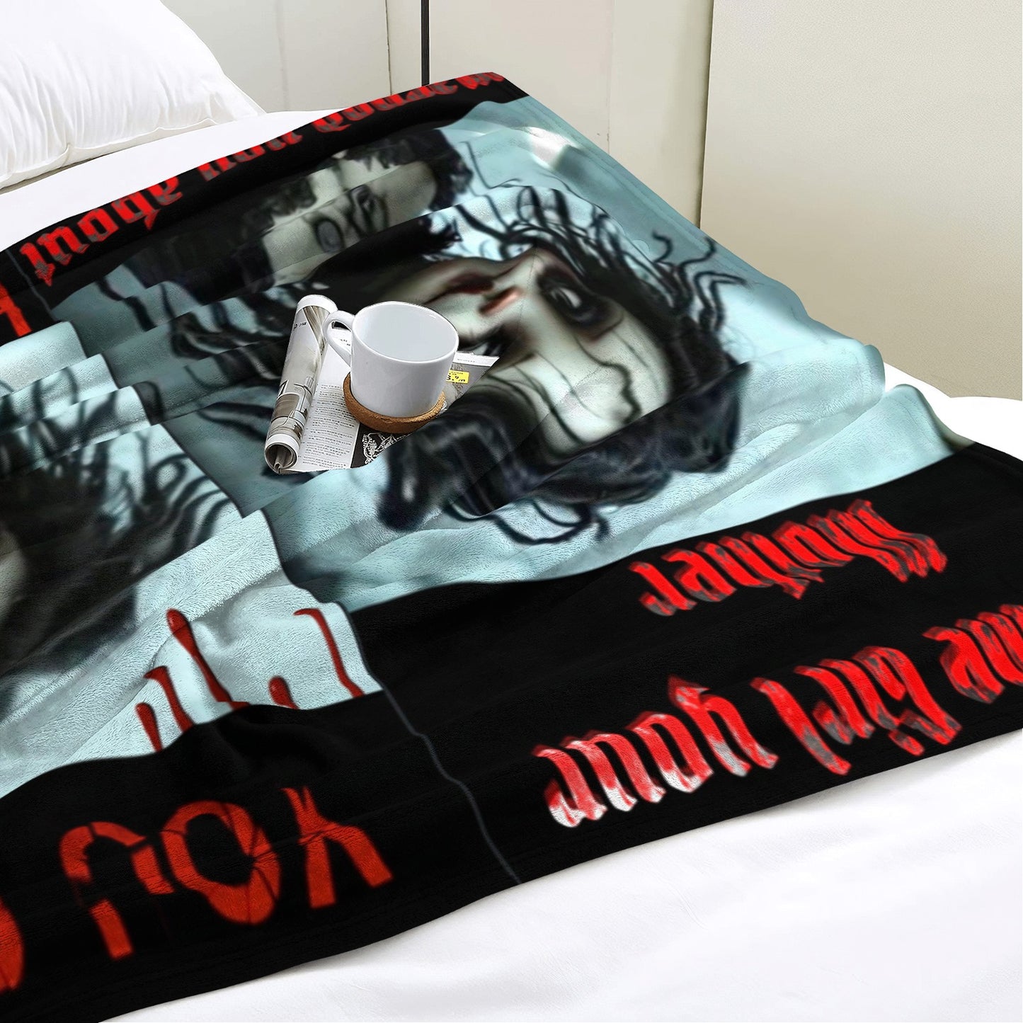 Fleece Throw Mothers warning