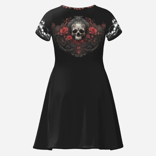 CRIMSON REQUIEM WITH LAUGHING SKULL SLEEVES