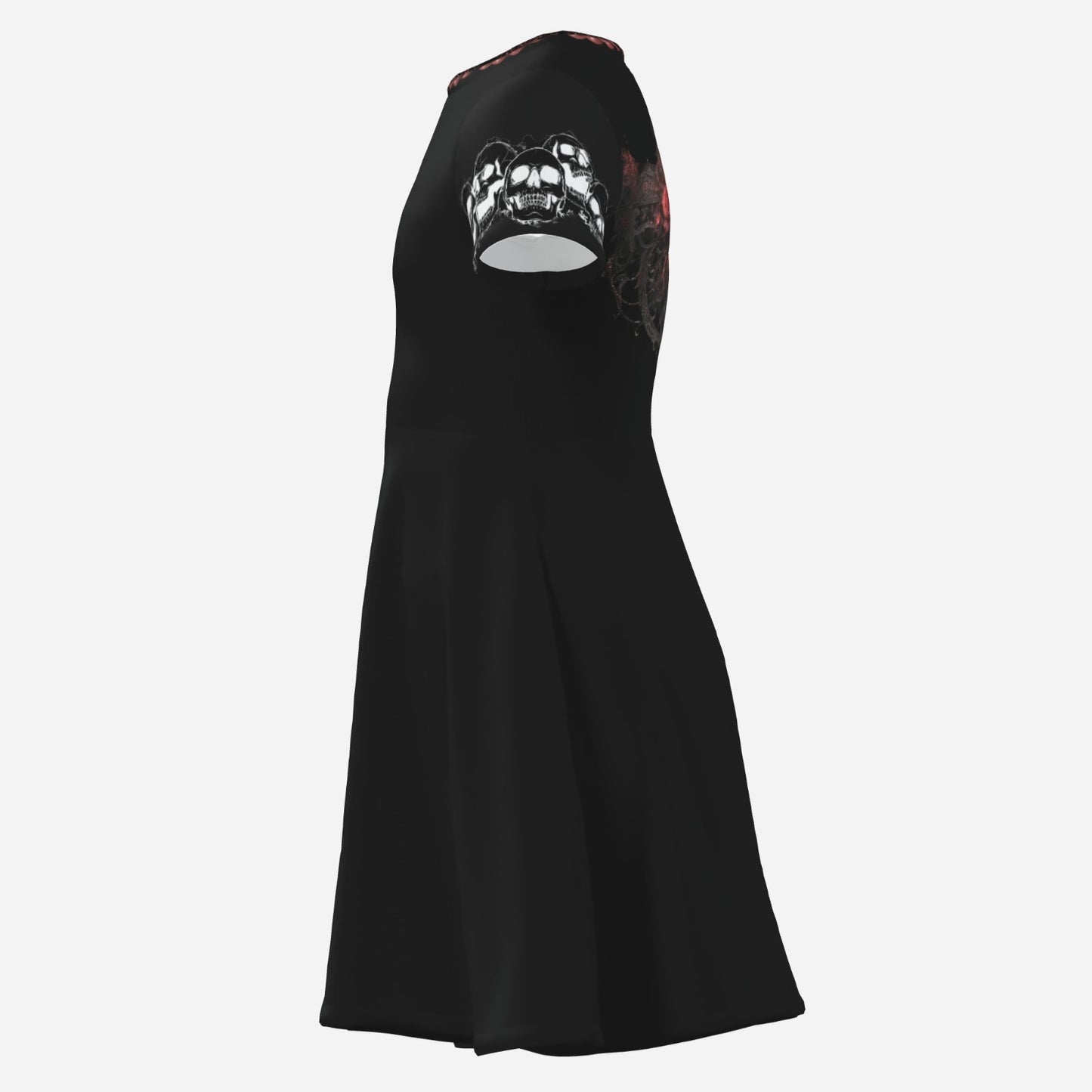 CRIMSON REQUIEM WITH LAUGHING SKULL SLEEVES