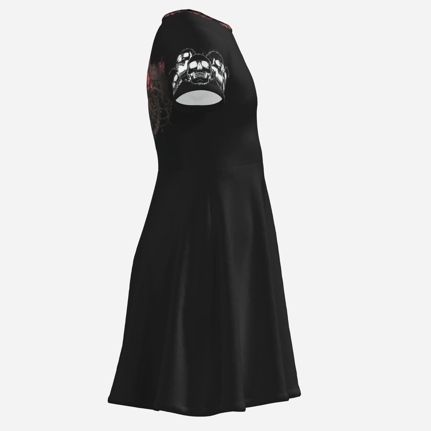 CRIMSON REQUIEM WITH LAUGHING SKULL SLEEVES