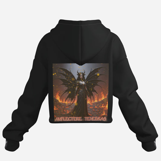 "Embrace the Darkness" Satan in Hell fire Hoodie