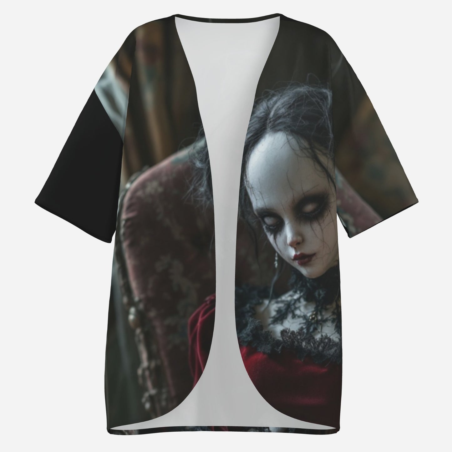 All-Over Print Women's Kimono Cardigan Blouse Tops