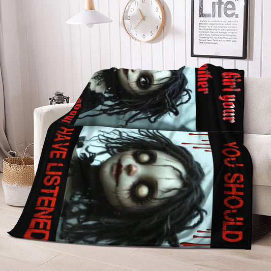 Fleece Throw Mothers warning
