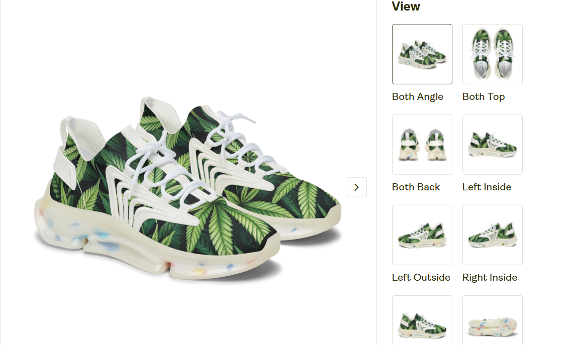 3D Cannabis leaves