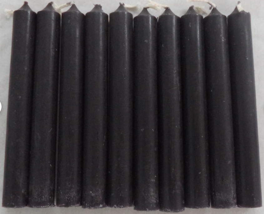 Black 4" Chime Candles