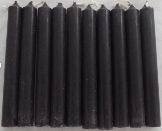 Black 4" Chime Candles